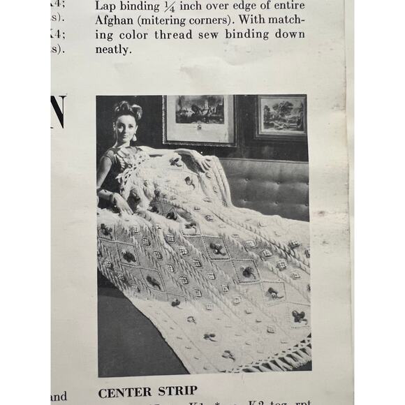 AFgan and sweater collection pattern book 1960s - Picture 8 of 14